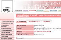 Master Didactique du français : français langue étrangère et français langue maternelle
