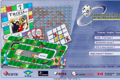 Carrefour virtuel de jeux éducatifs