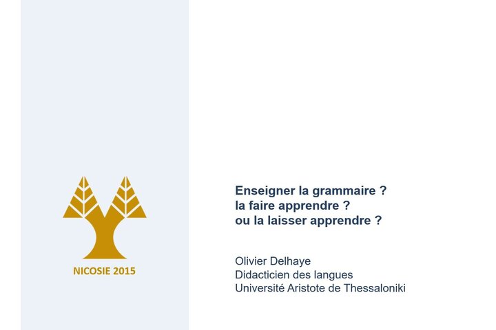 Enseigner la grammaire : la faire apprendre ou la laisser apprendre<small class="fine d-inline"> </small>?