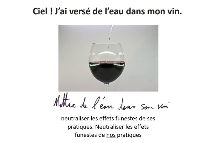 Ciel<small class="fine d-inline"> </small>! J'ai versé de l'eau dans mon vin : repenser l'évaluation et les finalités de l'enseignement