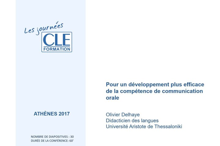 Développer plus efficacement la compétence de communication orale en FLE